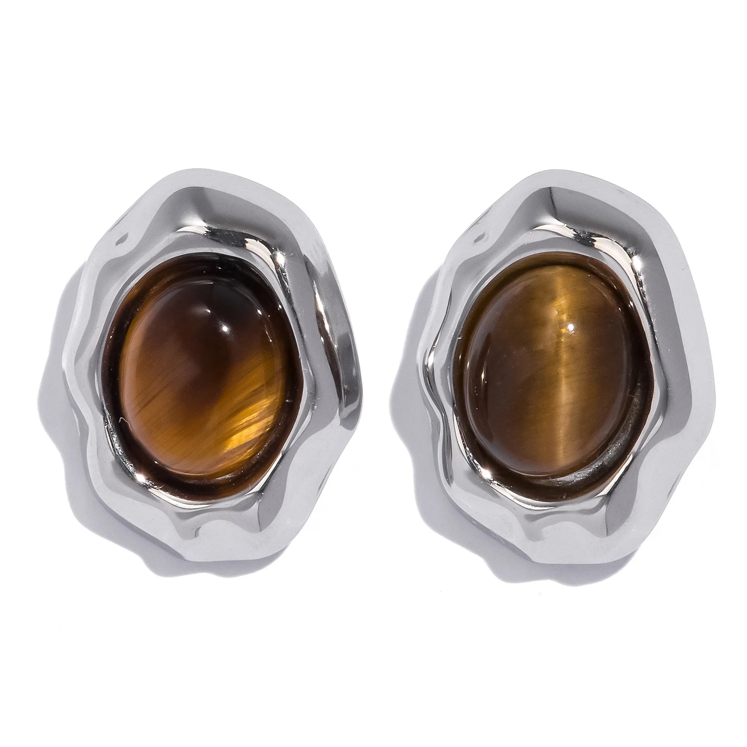 French-style Natural GemStone Earrings