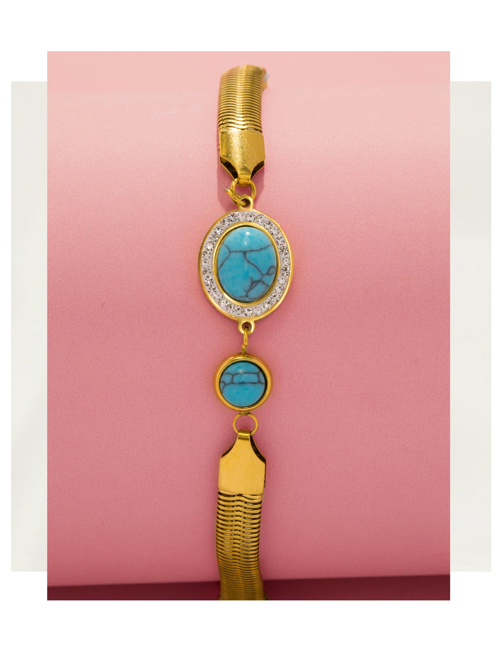 Elliptical Turquoise Bracelet