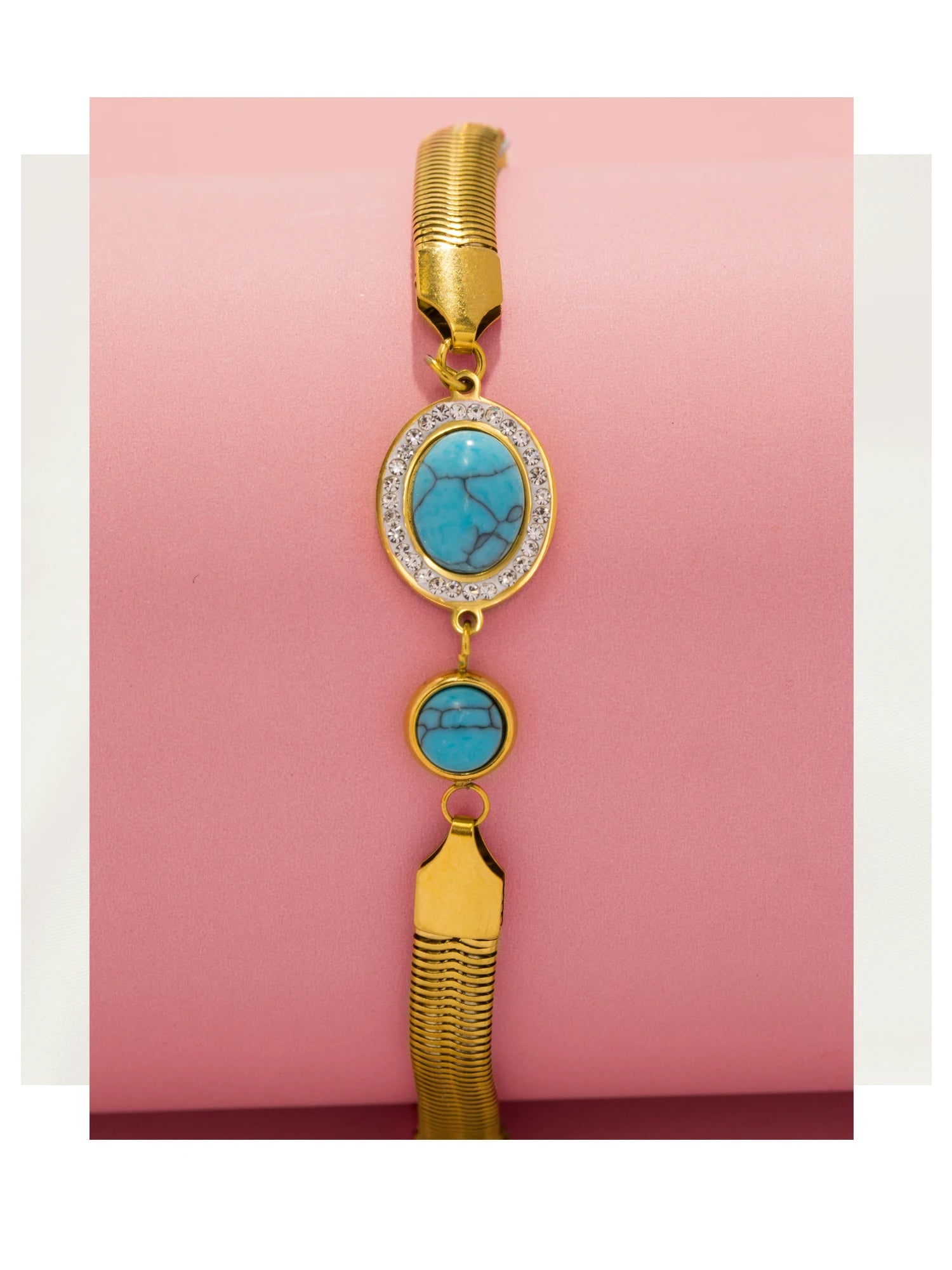 Elliptical Turquoise Bracelet