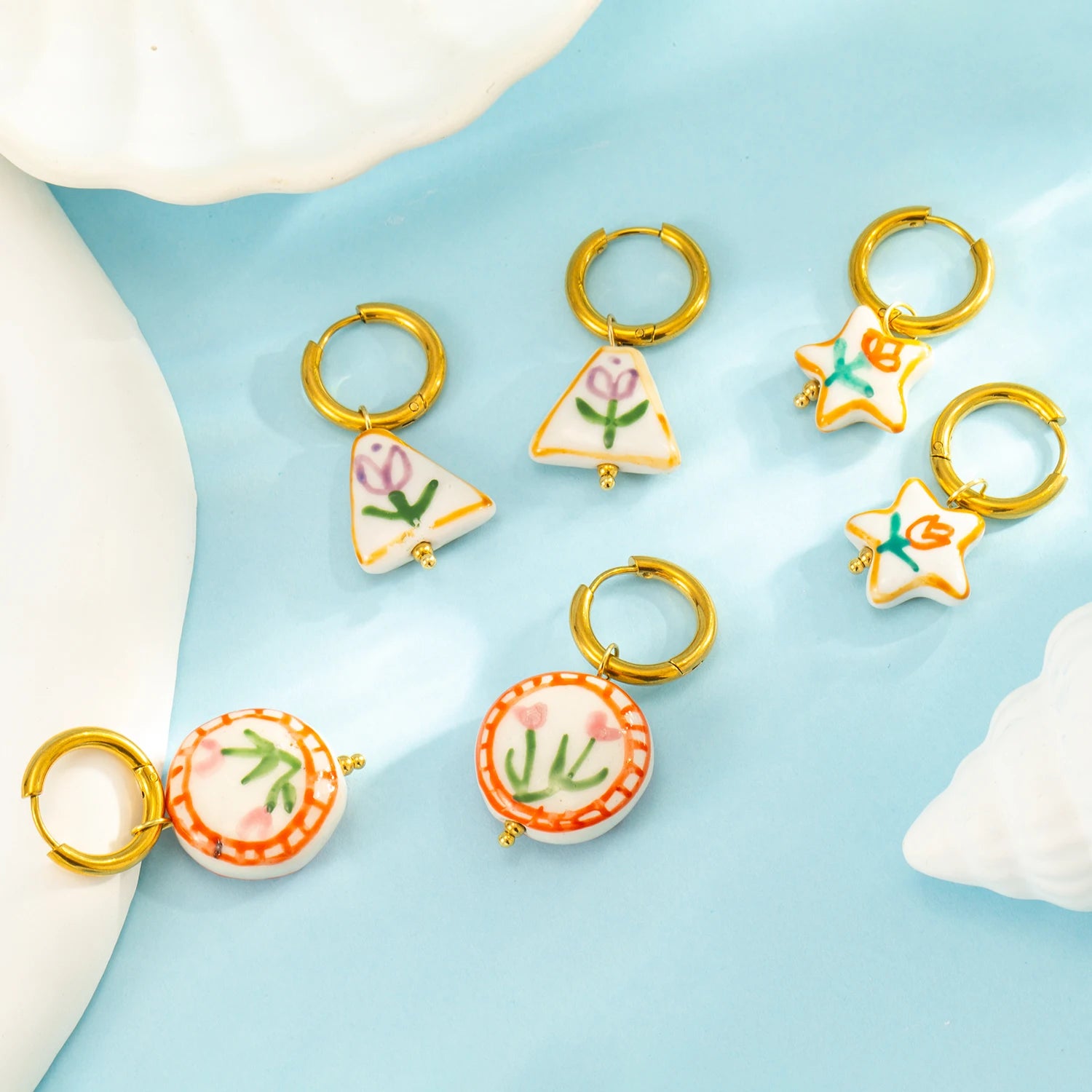 Doodle Flower Earrings