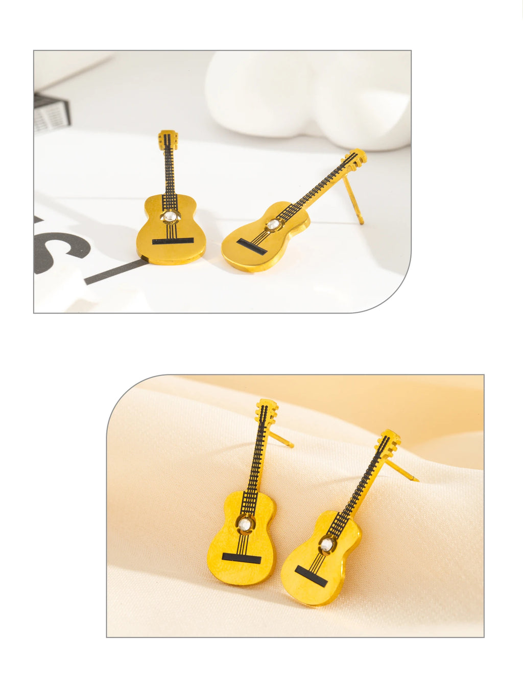 Guitar Stud Earrings