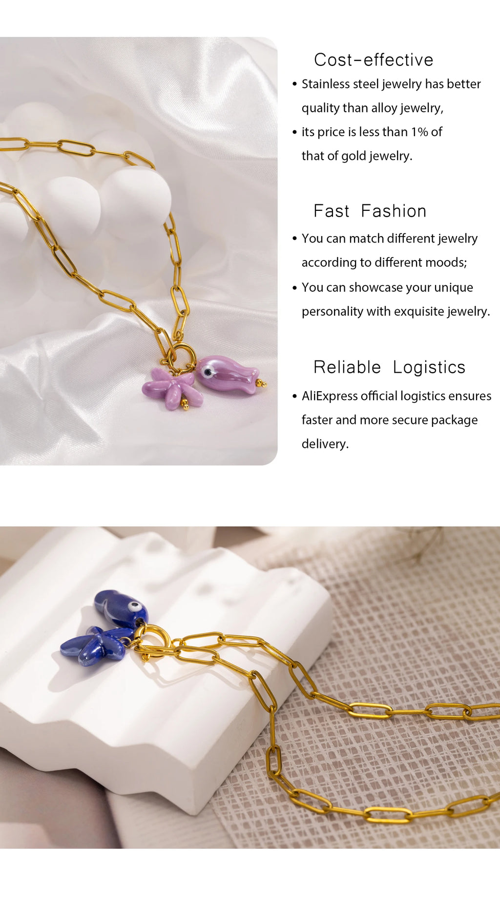 Fish&Starfish Necklace