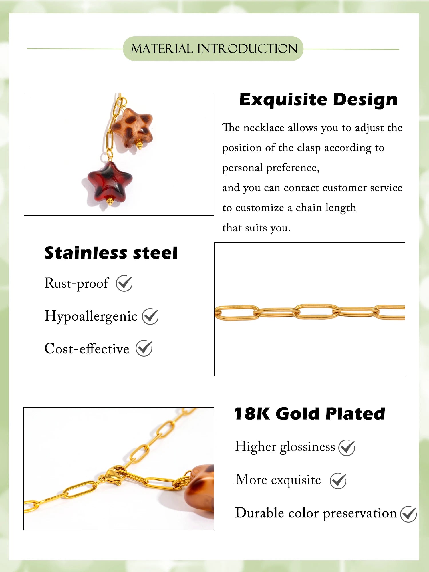Double Star Pendant Necklace