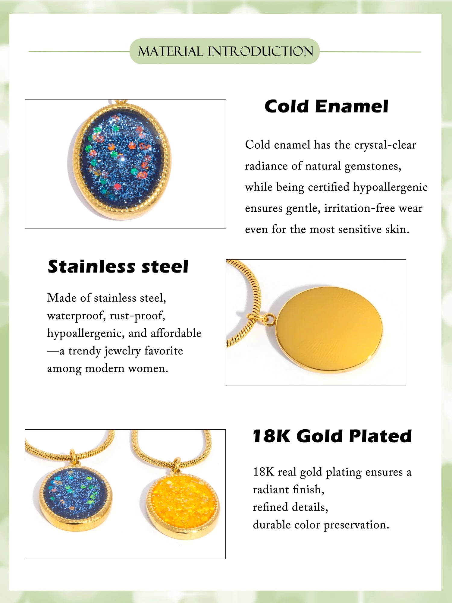 Oval Pendant Necklace