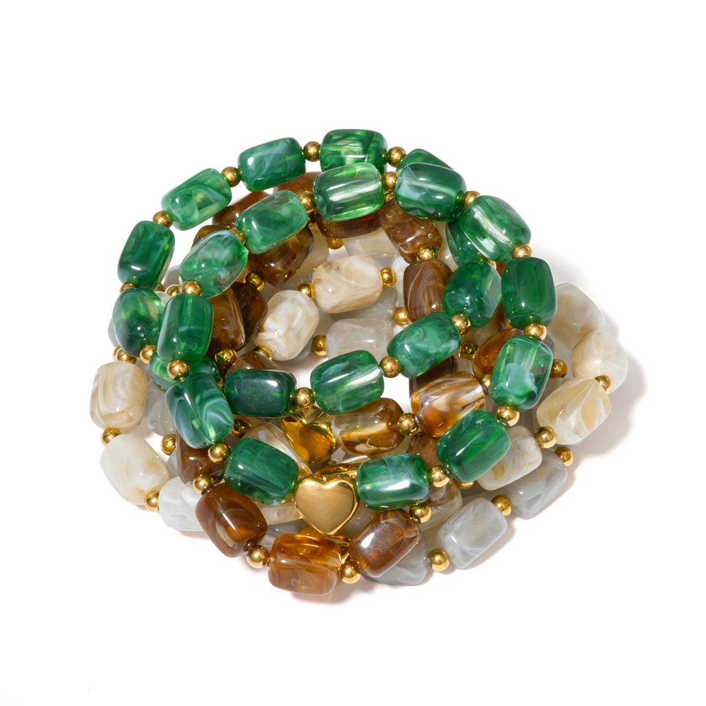 Resin Beads Charm Bracelet