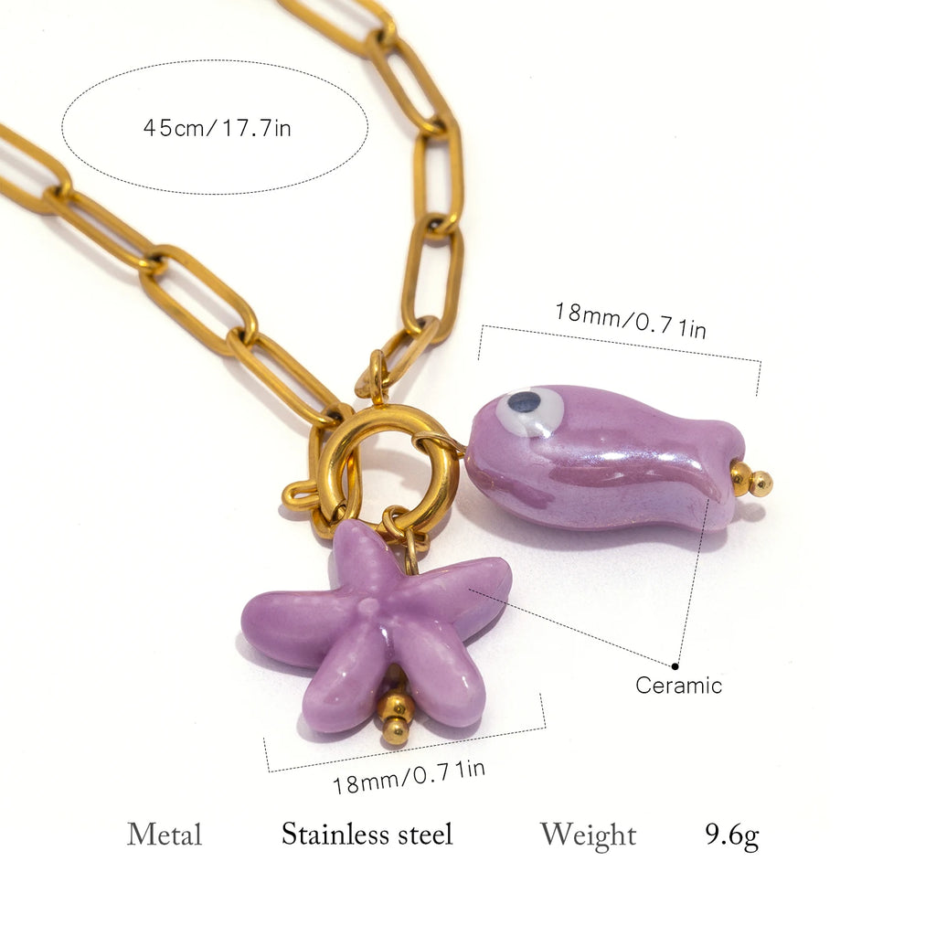 Fish&Starfish Necklace
