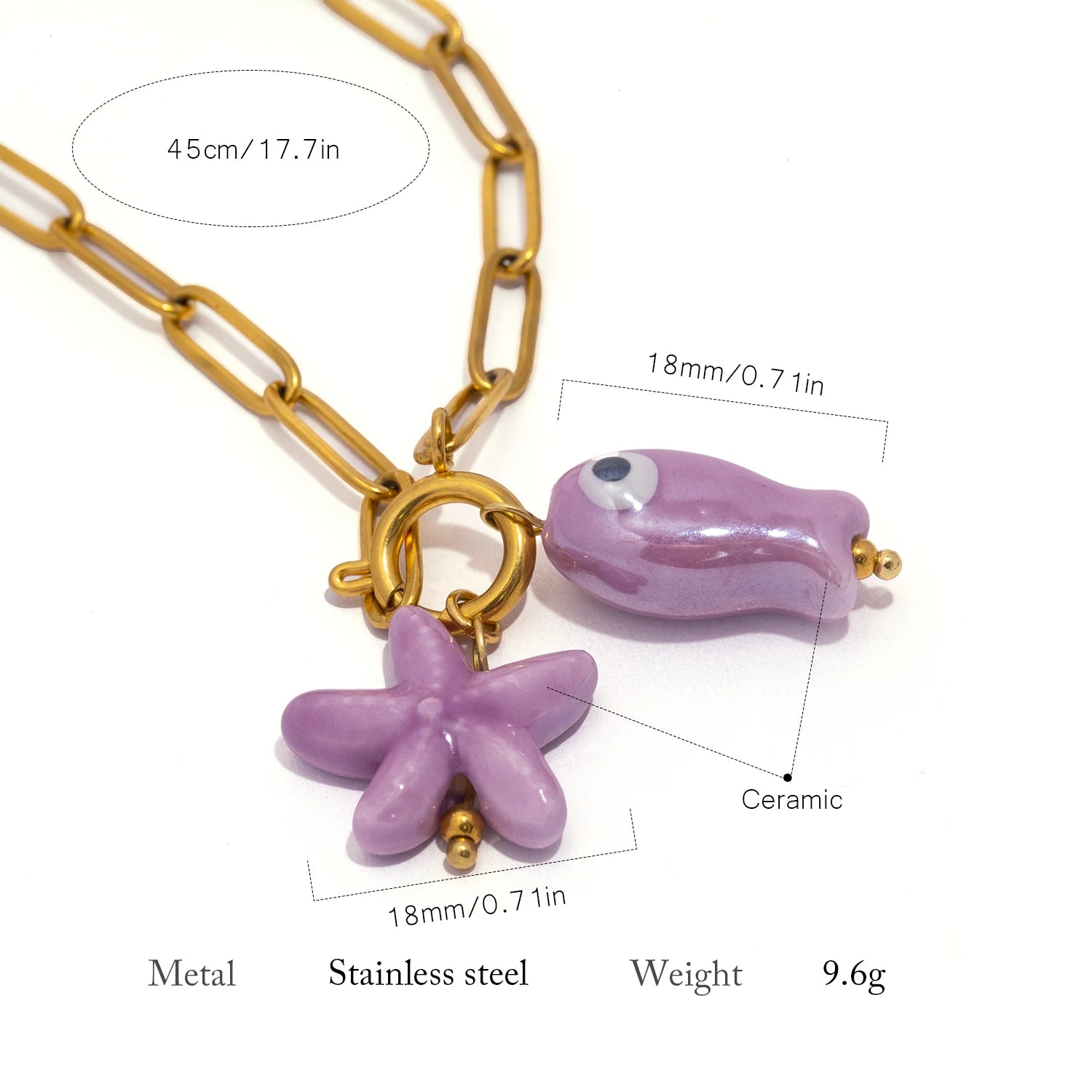 Fish&Starfish Necklace