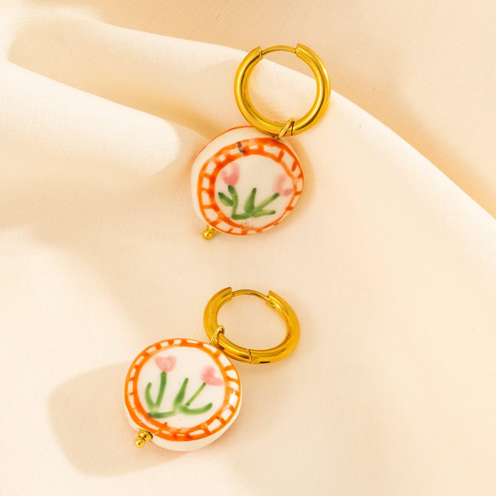 Doodle Flower Earrings