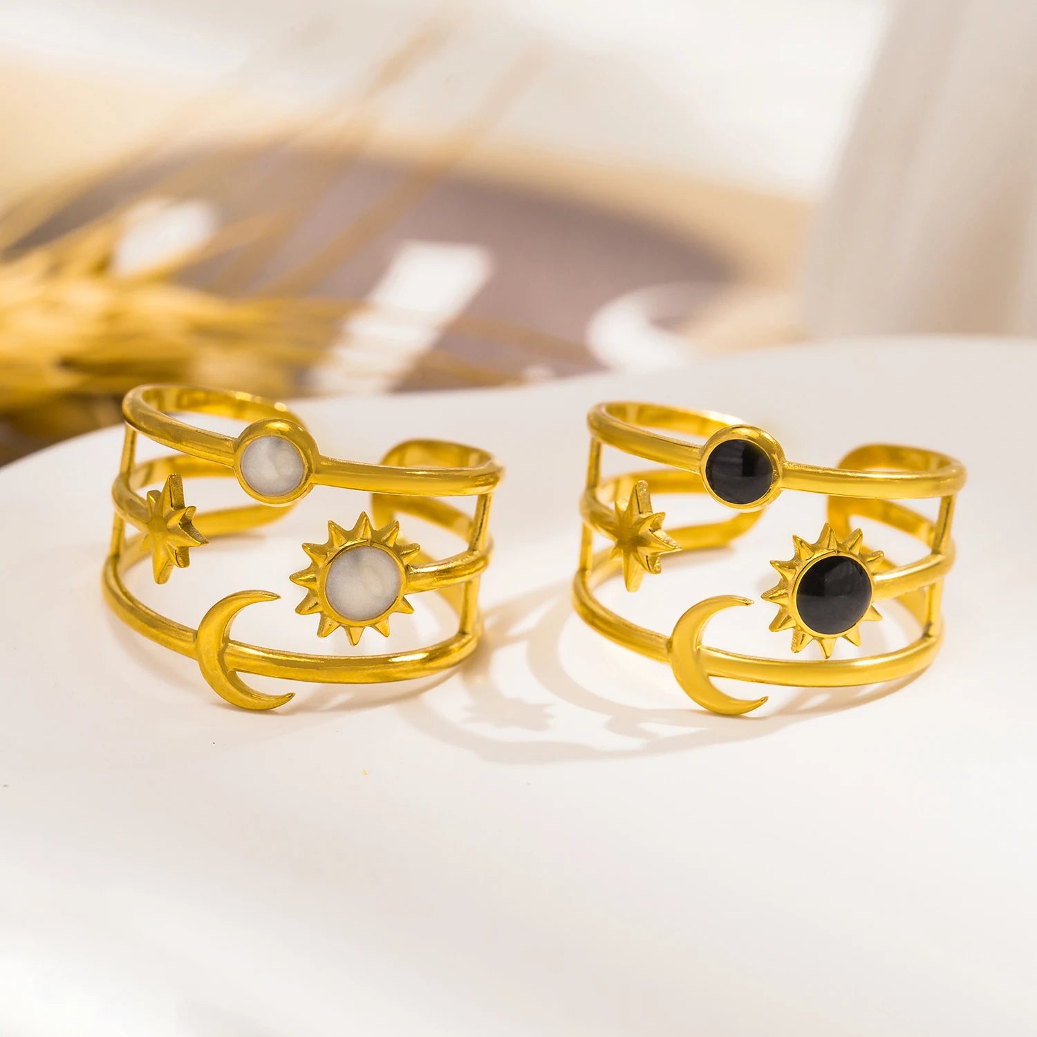 Sun & Moon Star Ring