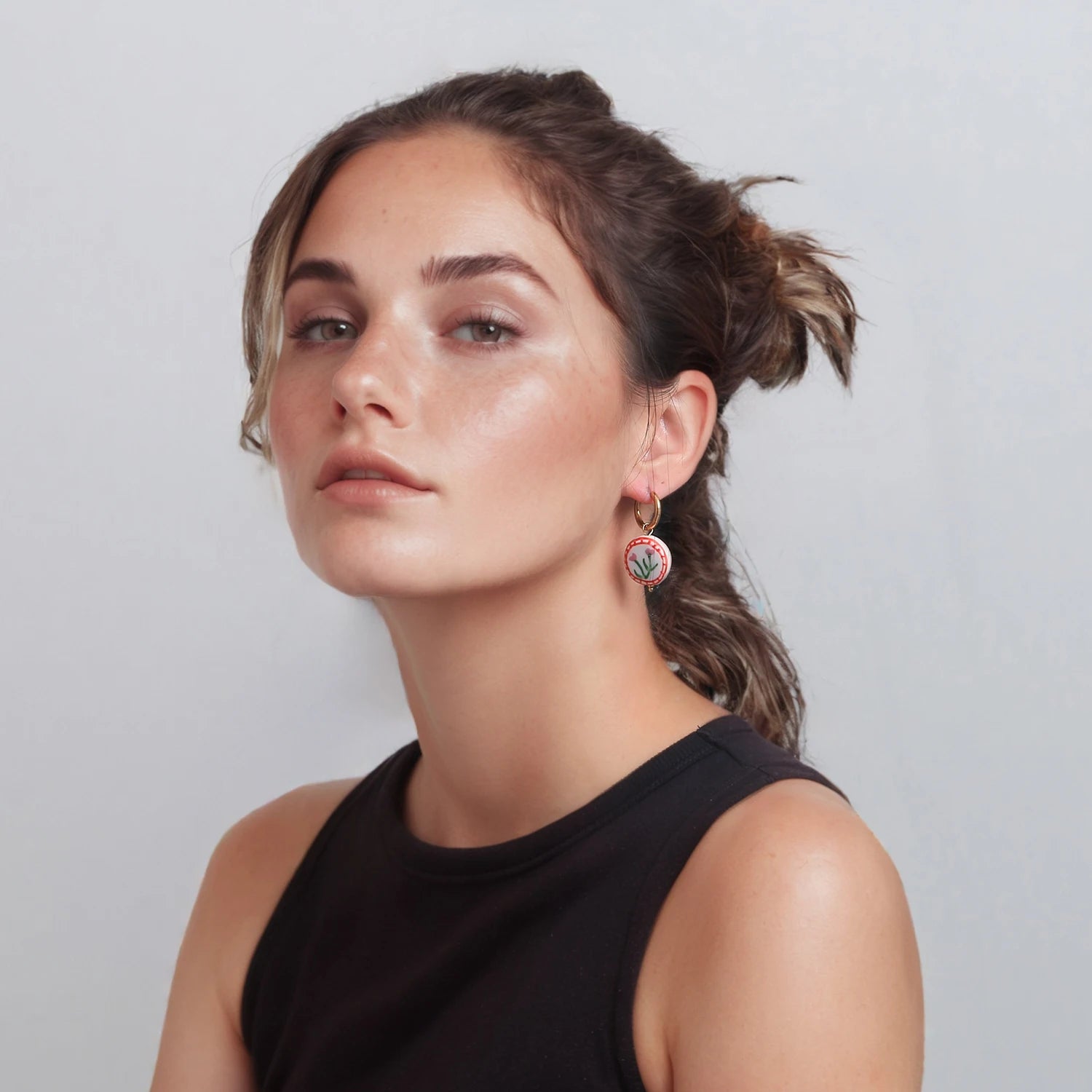 Doodle Flower Earrings