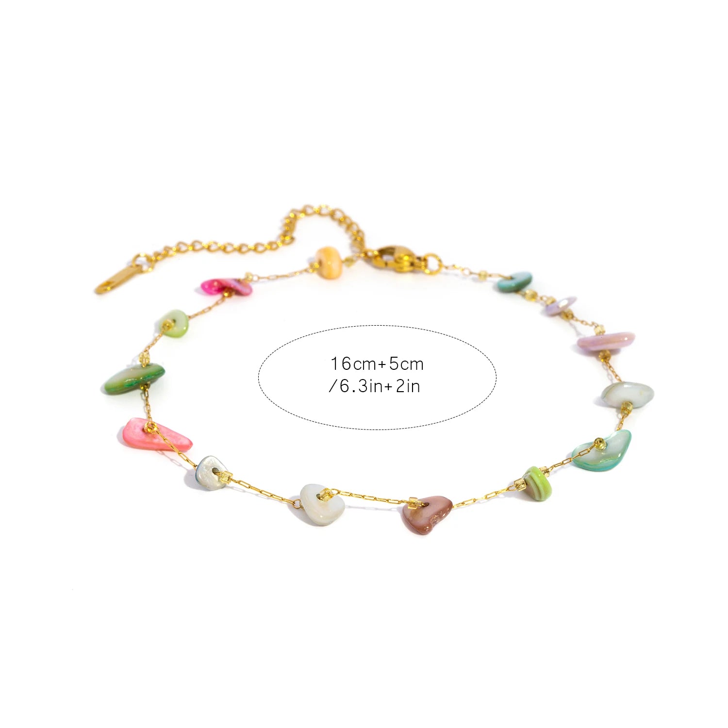 Colorful NonSense Stones Necklace & Bracelet