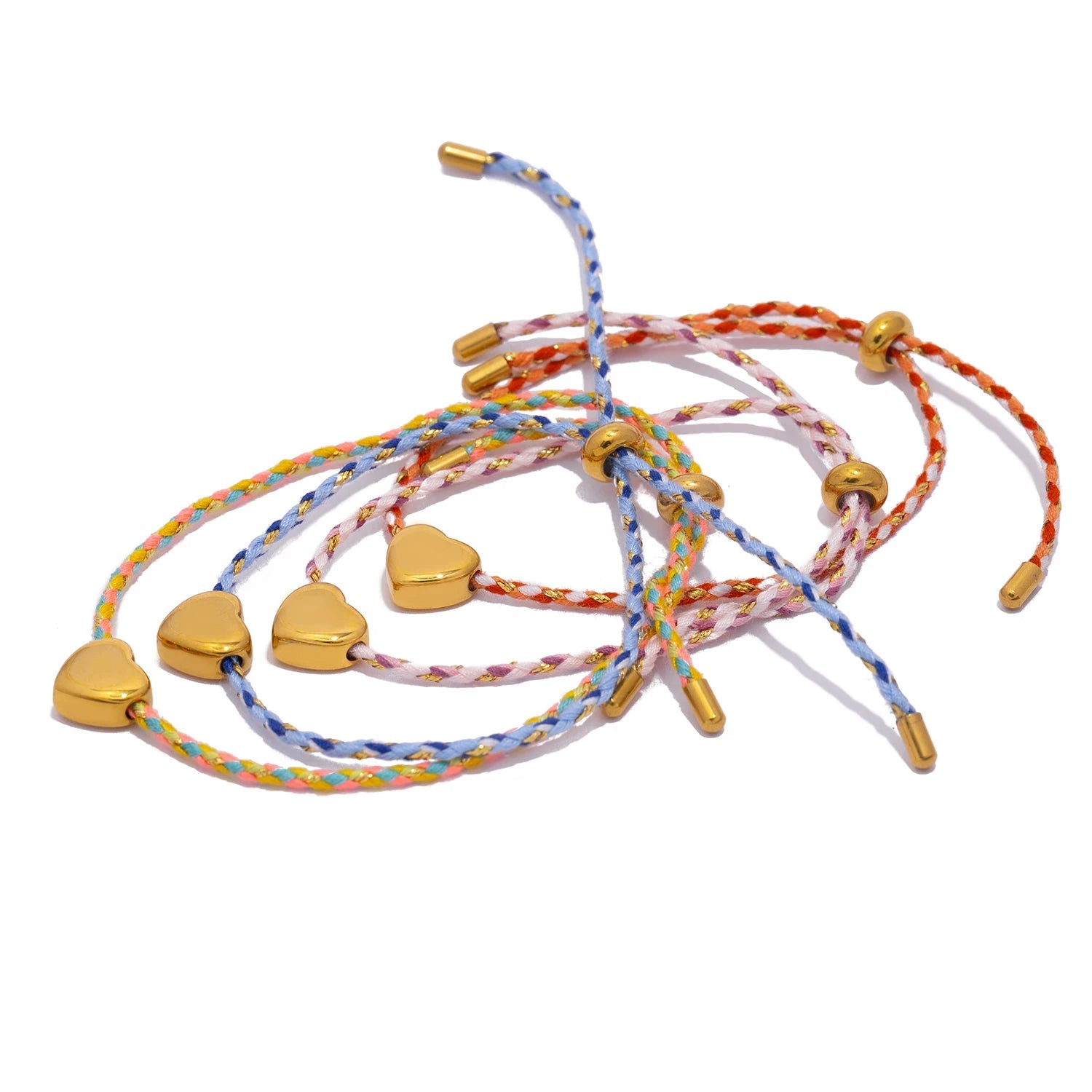 Colorful Heart Rope Bracelet