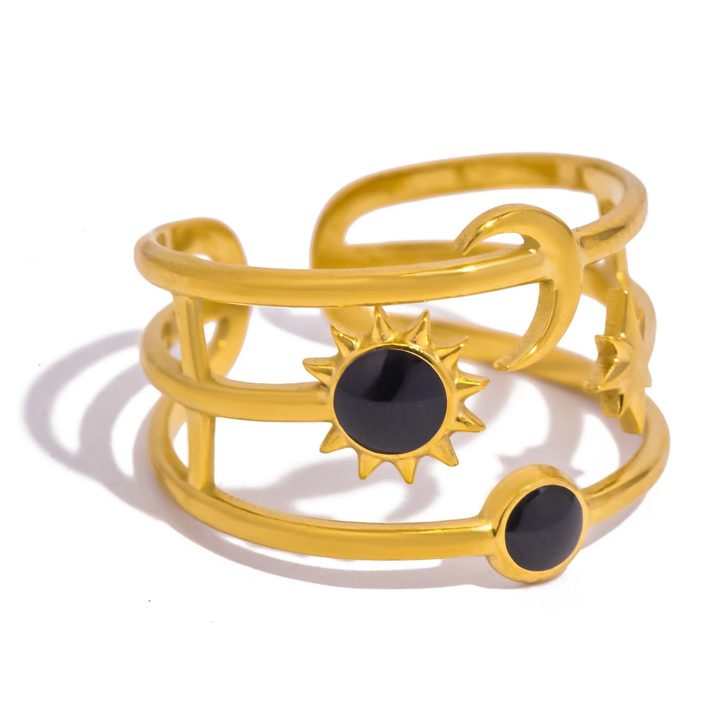 Sun & Moon Star Ring