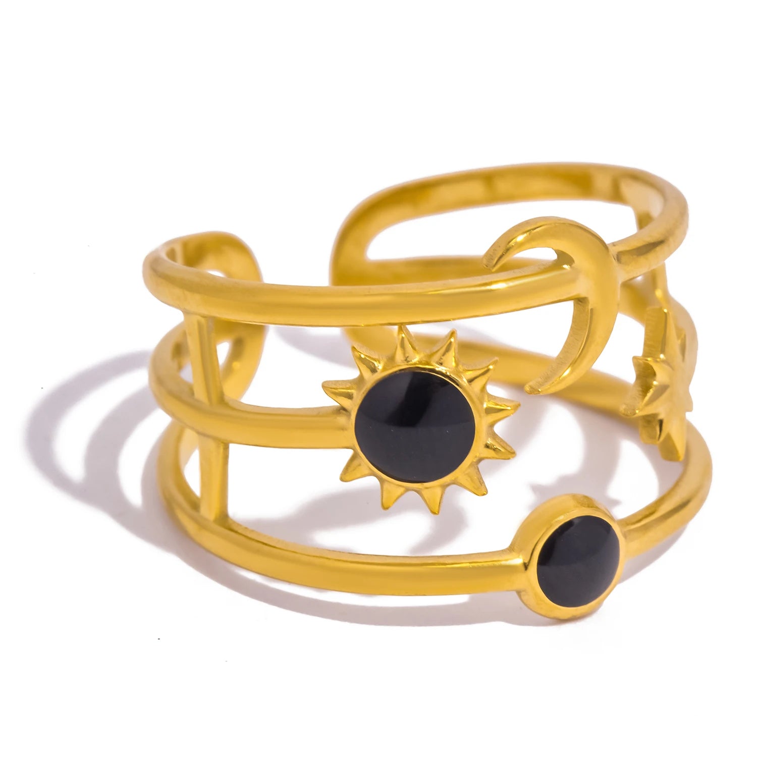 Sun & Moon Star Ring