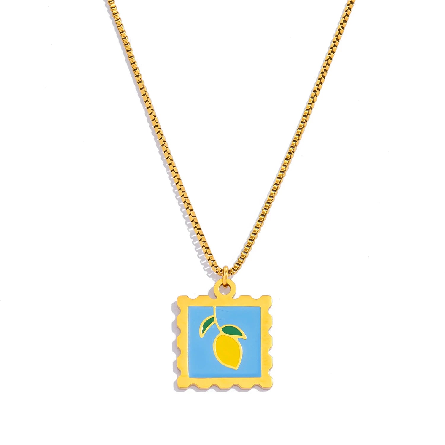 Cherry Lemon Strawberry Necklace