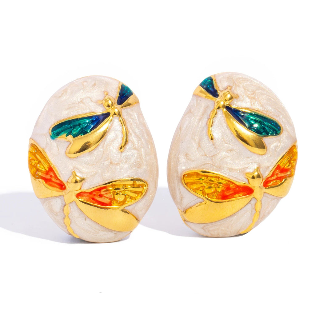 Colorful Dragonfly Earrings
