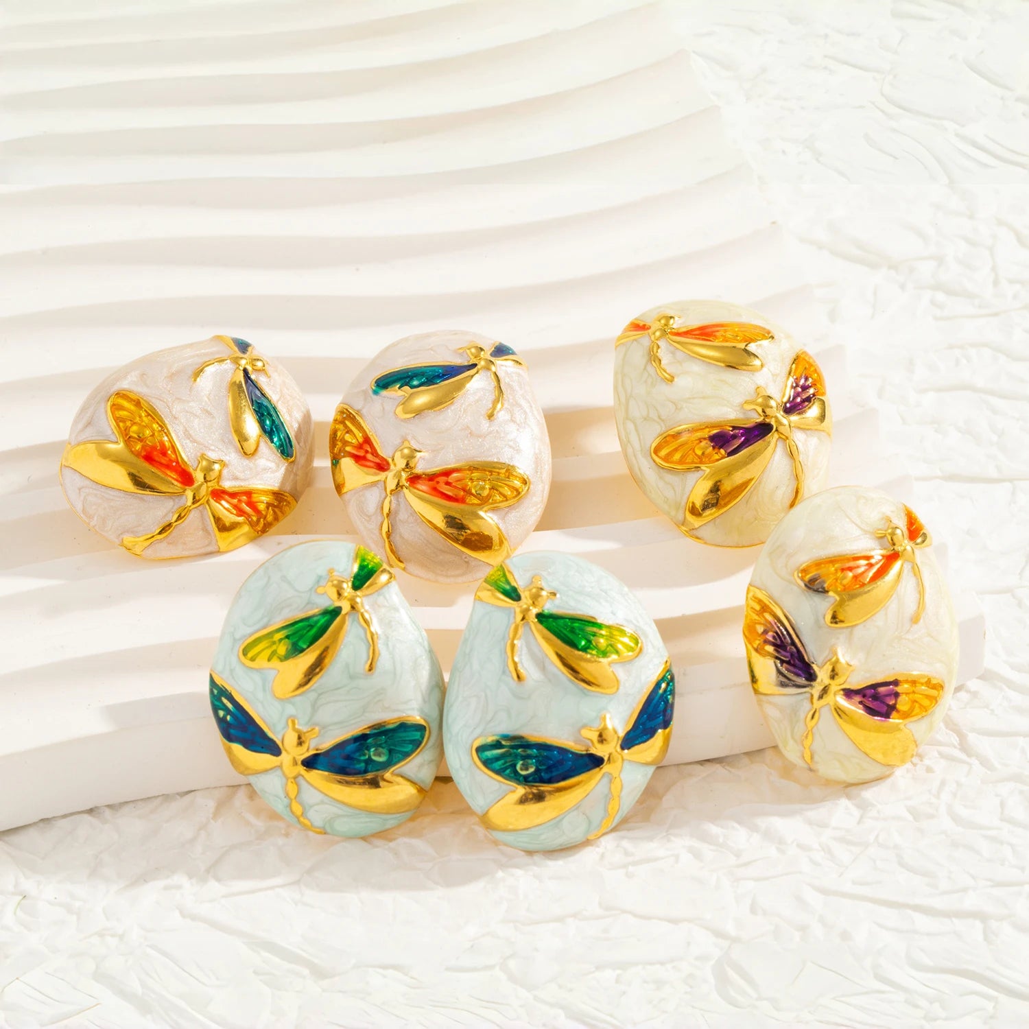 Colorful Dragonfly Earrings