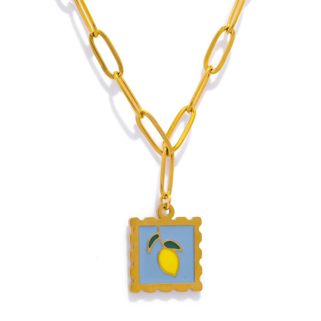 Cherry Lemon Strawberry Necklace