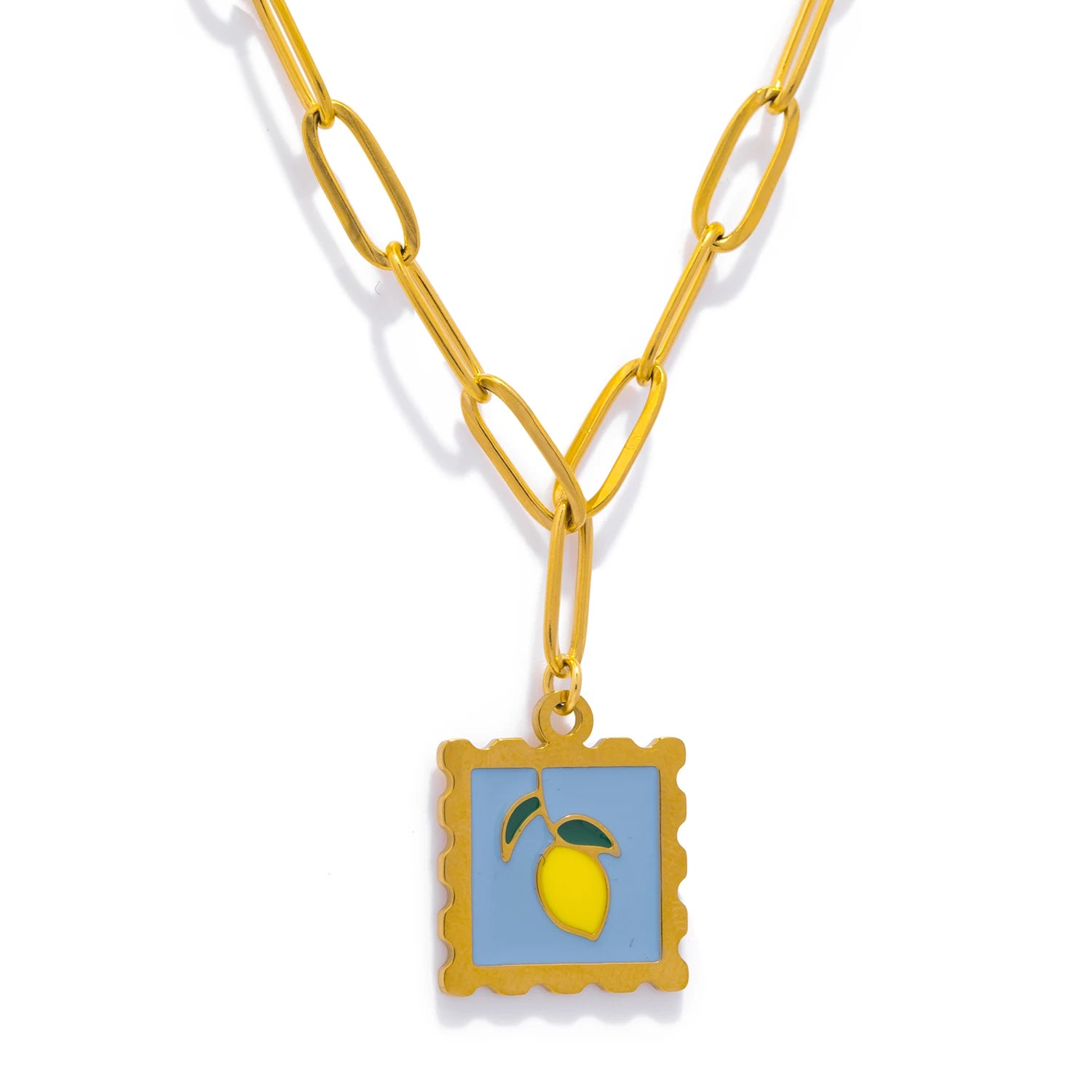 Cherry Lemon Strawberry Necklace