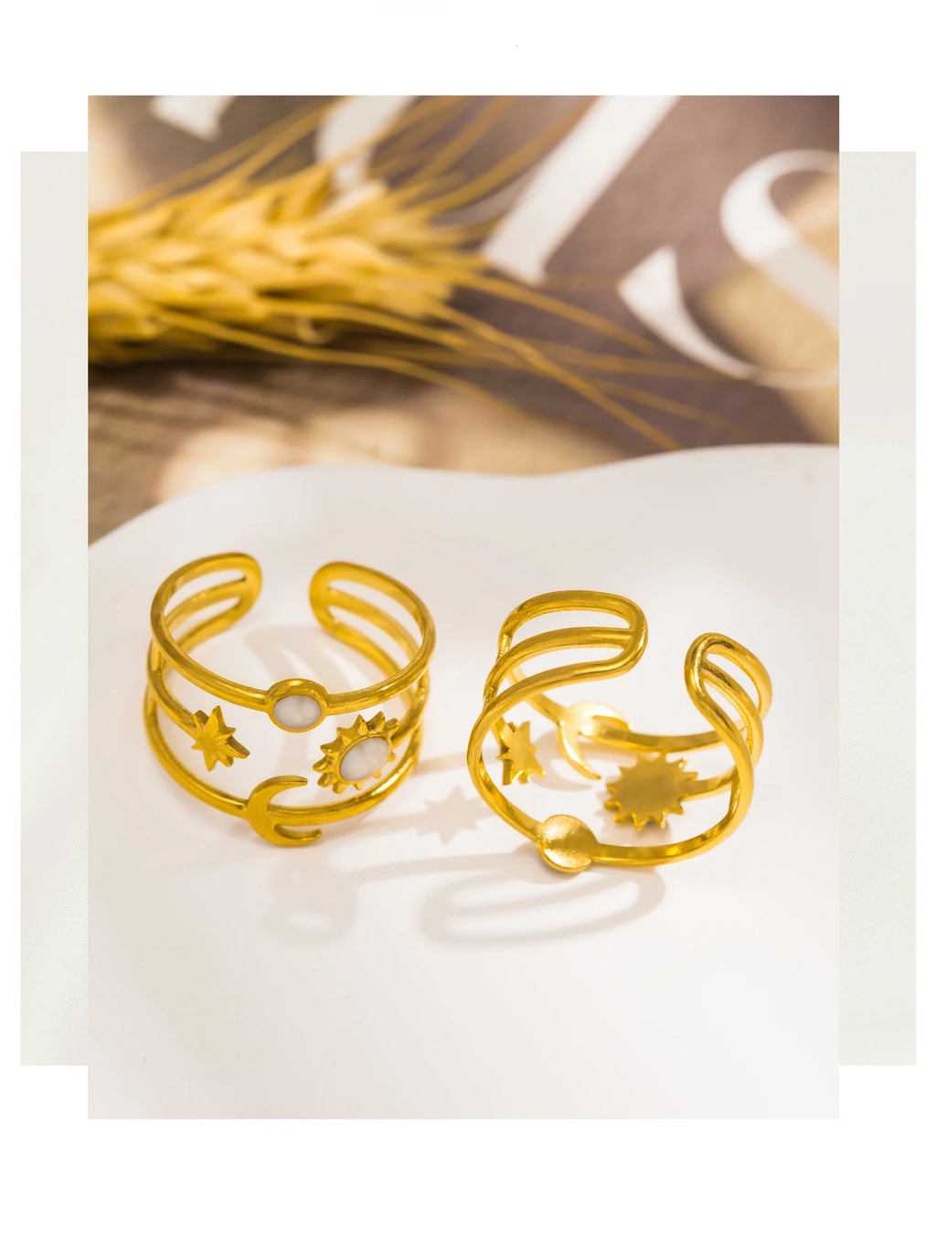Sun & Moon Star Ring
