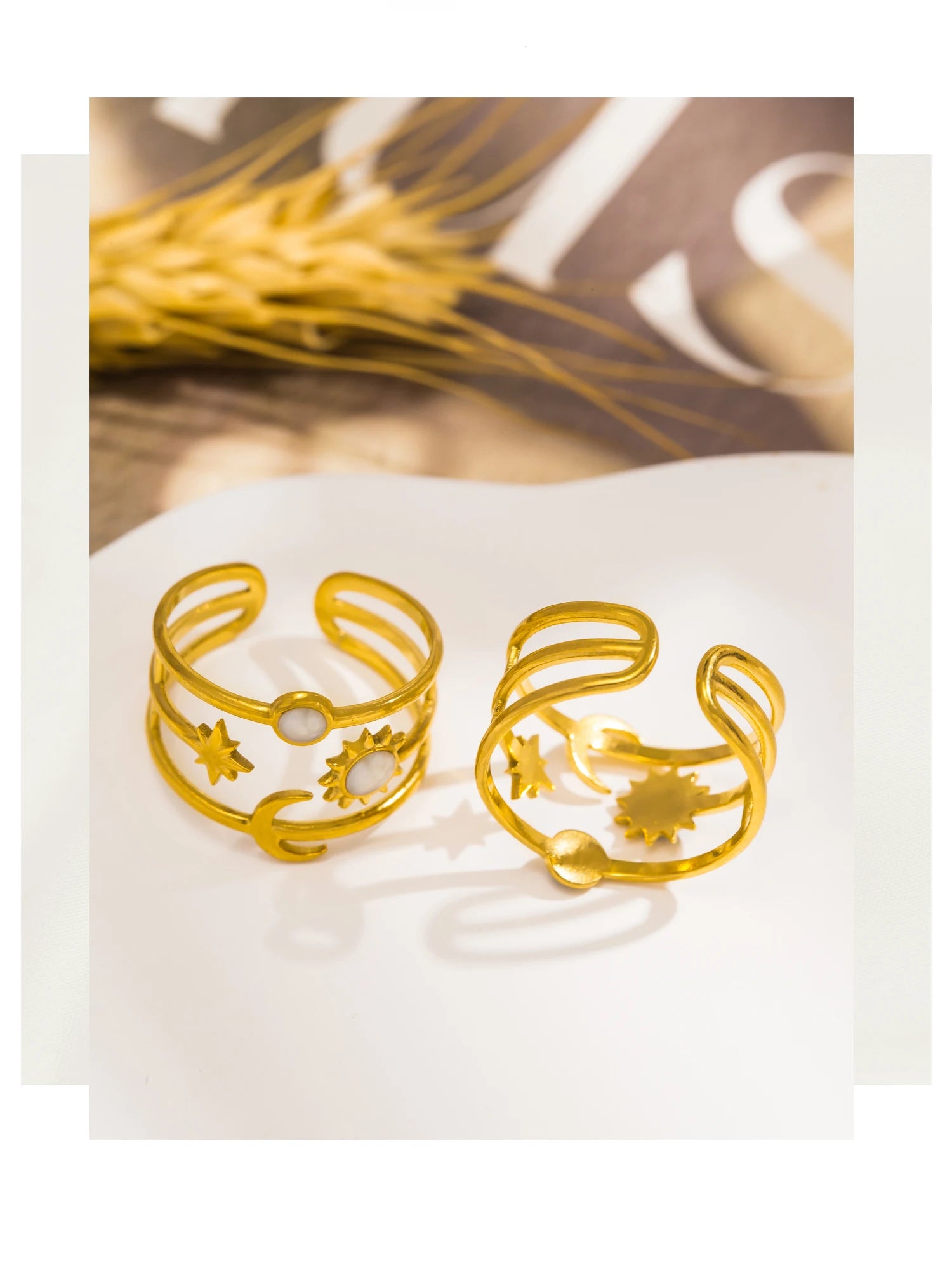 Sun & Moon Star Ring